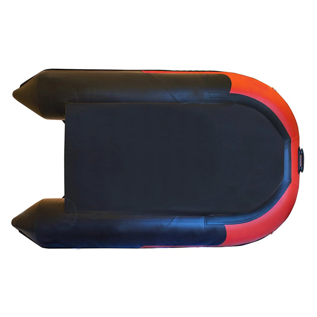 Inflatable Boat - Pre-Installed Sizelide Floor - 3-Person - 8.4 Feet - Red and Black
