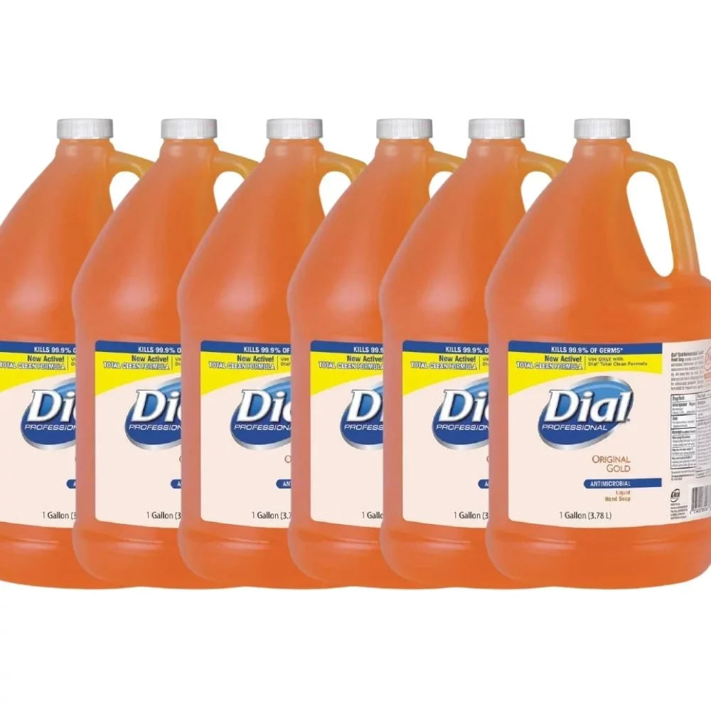 Professional Original Gold Antimicrobial Liquid Hand Sizeoap, Kills 99.9% Bacteria, 128 FL OZ Per Gallon (6 Gallons)